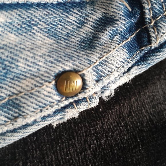 GITANO Express Acid Wash Denim Pencil Skirt - Vintage 80s/90s Vibes! - Picture 3 of 9